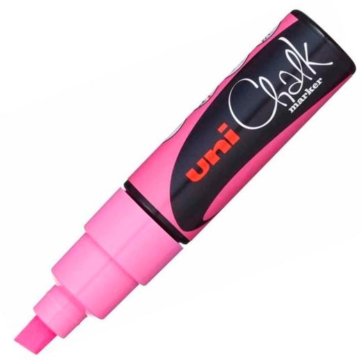 UNI-BALL - MARCADOR TIZA LIQUIDA CHALK MARKER PWE-8K 8.0 mm ROSA (Ref.140137000)