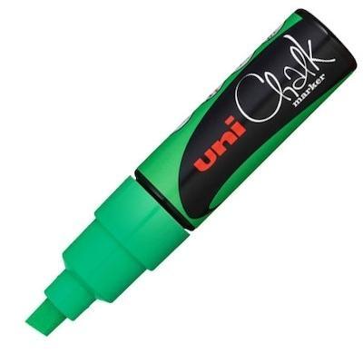 UNI-BALL - MARCADOR TIZA LIQUIDA CHALK MARKER PWE-8K 8.0 mm VERDE (Ref.140129000)
