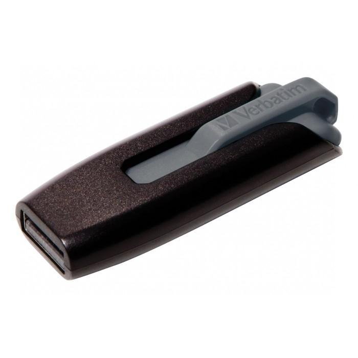 VERBATIM - V3 USB DRIVE 3.0 SUPER SPEED, 128GB, STORE´N´GO SLIDER (RETRÁCTIL-DESLIZABLE), COLOR NEGRO (Incluye Canon LPI de 0,24 €) (Ref.49189)