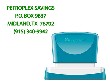 X'STAMPER - Sello quix personalizable color verde medidas 36x61 mm q-16 (Ref. QPTL-Q3661RU Q16 VE)