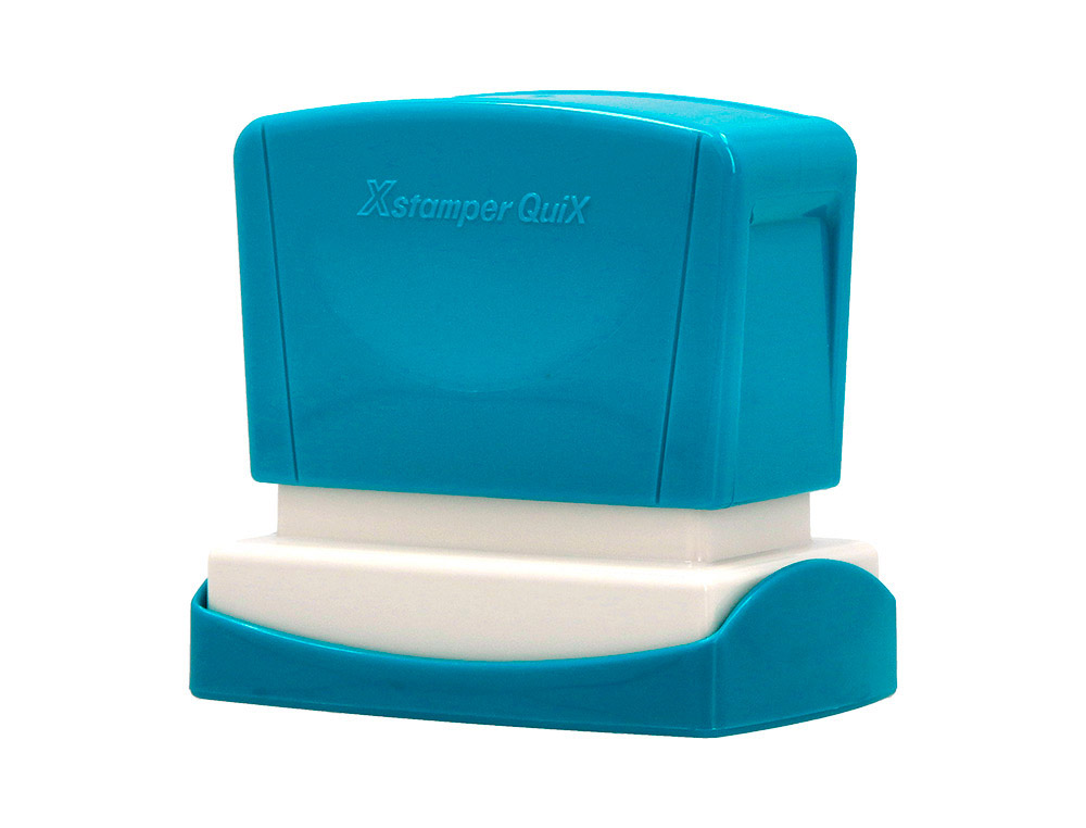 X'STAMPER QUIX - SELLO PERSONALIZABLE COLOR AZUL MEDIDAS 24X49 MM Q-12 (Ref.QPTL-Q2449RU Q12 AZ)