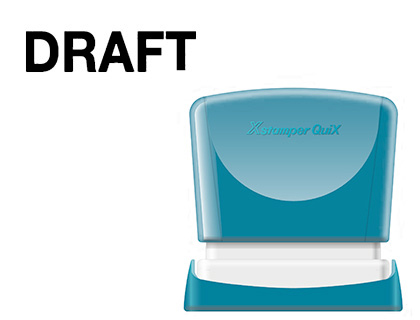 X'STAMPER QUIX - SELLO PERSONALIZABLE COLOR NEGRO MEDIDAS 11X40 MM Q-10 (Ref.QPTL-Q1140RU Q10 NE)