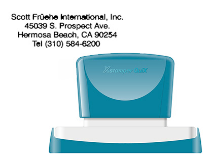 X'STAMPER QUIX - SELLO PERSONALIZABLE COLOR NEGRO MEDIDAS 28X78 MM Q-24 (Ref.QPTL-Q2878RU Q24 NE)