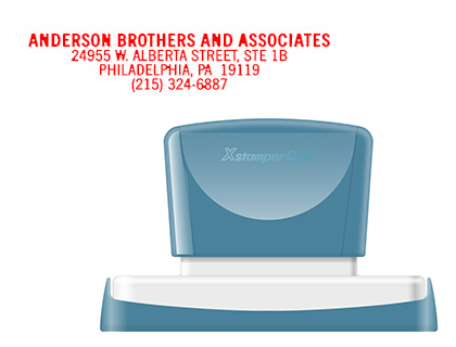 X'STAMPER QUIX - SELLO PERSONALIZABLE COLOR ROJO MEDIDAS 16X83 MM Q-26 (Ref.QPTL-Q1683RU Q26 RO)