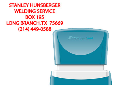 X'STAMPER QUIX - SELLO PERSONALIZABLE COLOR ROJO MEDIDAS 24X49 MM Q-12 (Ref.QPTL-Q2449RU Q12 RO)
