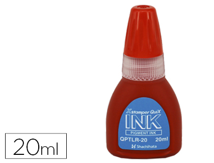 X'STAMPER QUIX - TINTA PARA SELLOS ROJA BOTE DE 20 ML (Ref.QPTLR-20 RO)