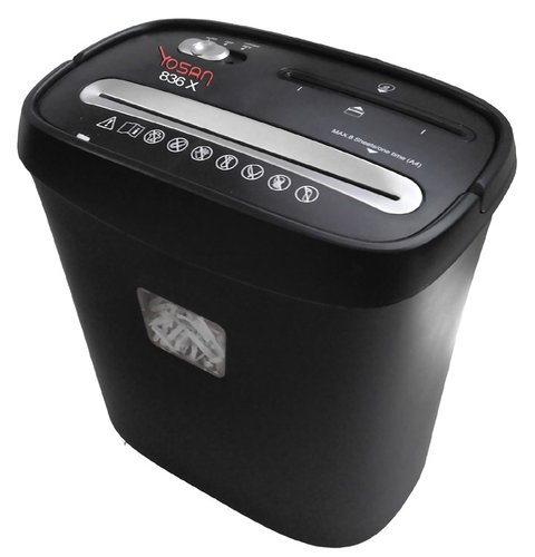 YOSAN - DESTRUCTORA 836X-CD (8h PARTIC.)
Nv.seg.3 - particula 4x38mm; ancho 220mm; dep.15L (Ref.2026D836X)