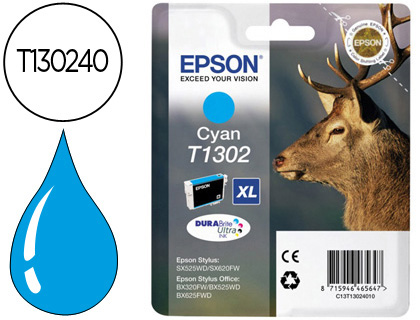 EPSON - Cartuchos ORIGINALES Inyección De Tinta INY CI 10,1ML T130 (Ref.C13T13024012)