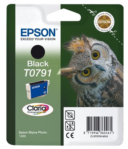 EPSON - Cartuchos ORIGINALES Inyección De Tinta T0791 Negro (Ref.C13T07914010)