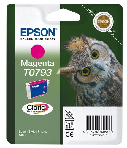 EPSON - Cartuchos ORIGINALES Inyección De Tinta T0793 Magenta (Ref.C13T07934010)