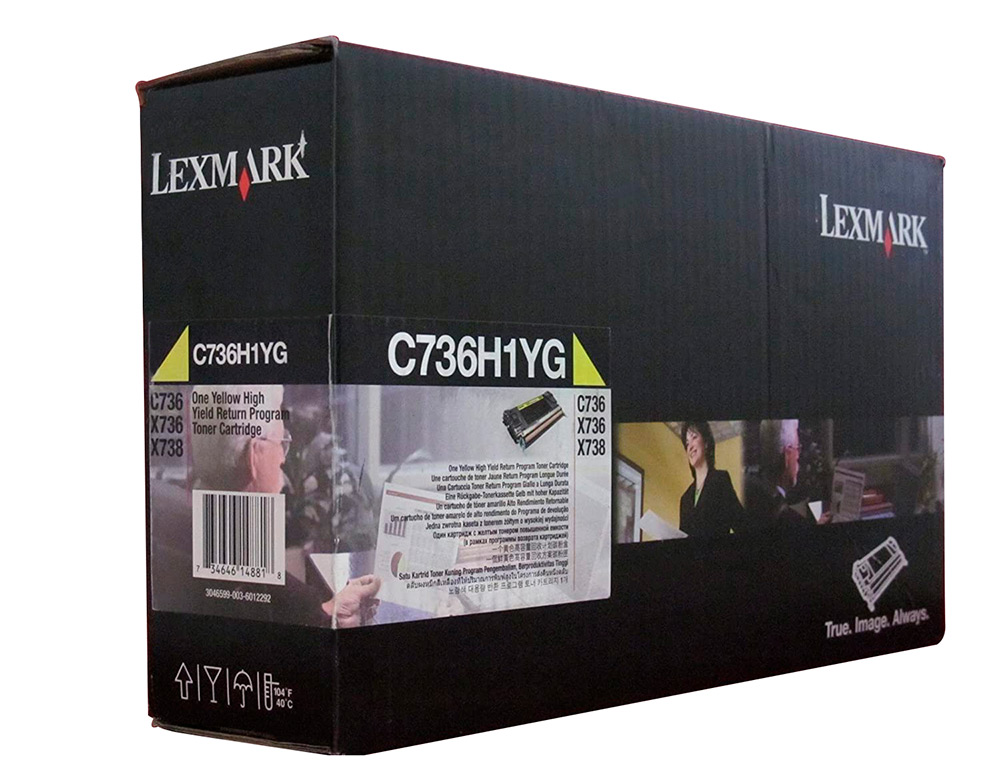 LEXMARK - Toner Laser ORIGINALES Amarillo (Ref.C736H1YG)