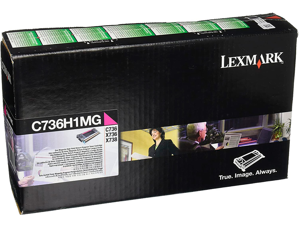 LEXMARK - Toner Laser ORIGINALES Magenta 10000 Pág. C736, X736, X738 (Ref.C736H1MG)