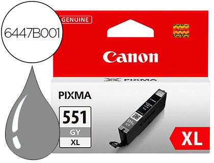 CANON - Cartuchos inyeccion CLI-551XL Gris (Ref.6447B001)