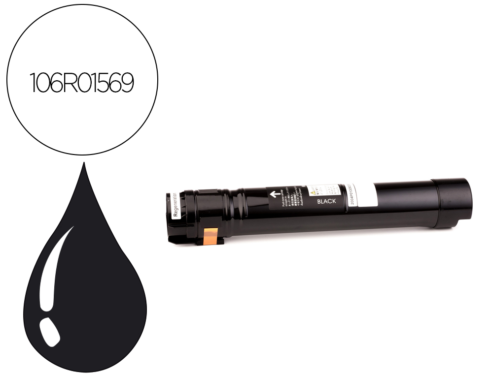 XEROX - Toner laser phaser 7800 alta capacidad negro 17200 paginas (Ref. 106R01569)