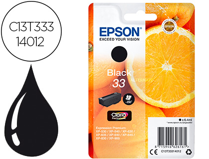 EPSON - Cartuchos ORIGINALES Inyección De Tinta INY NG CLPREMIUM33 (Ref.C13T33314012)