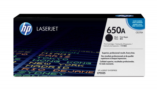 HP ( HEWLETT PACKARD ) - Toner Laser ORIGINALES 650A Negro (Ref.CE270A)