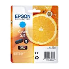 EPSON - Cartuchos ORIGINALES Inyección De Tinta EXPRESSION PREMIUM T3342 XP-530 / XP-630 / XP-640 / XP-830 / XP-900 CIAN 300 PAG (Ref.C13T334240)