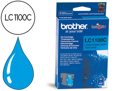 BROTHER - Cartuchos ORIGINALES Inyección De Tinta LC-1100C Cyan (Ref.LC1100C)