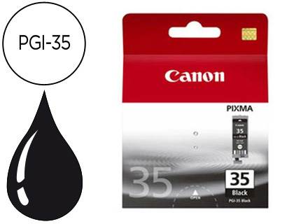 CANON - Cartuchos ORIGINALES Inyección De Tinta 35 NEGRO (Ref.1509B001)