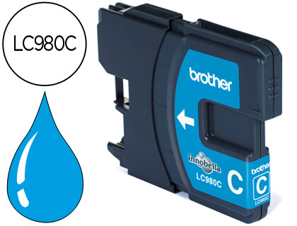 BROTHER - Cartuchos ORIGINALES Inyección De Tinta Cyan (Ref.LC980C)