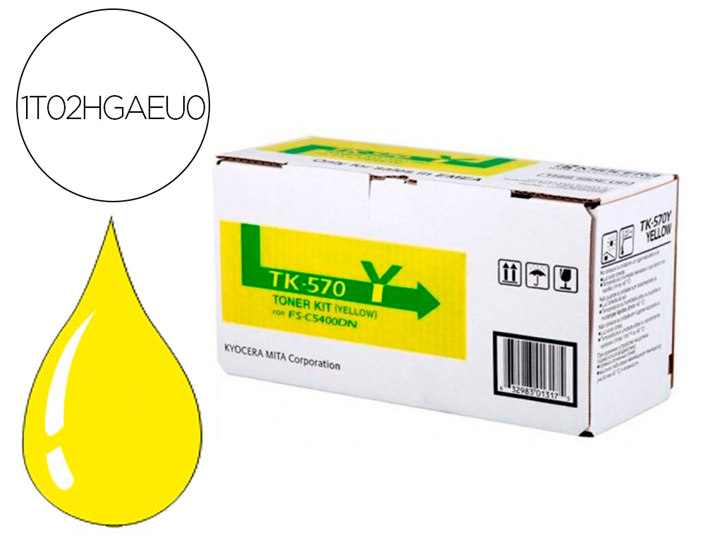 KYOCERA MITA - KYOCERA - Toner toner laser tk570y para fs-5400 amarillo (Ref. 1T02HGAEU0)