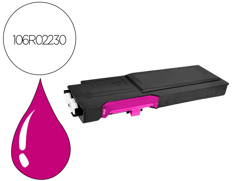 XEROX - Tinta solida 106r02230 phaser 6600 / workcentre 6605 magenta 6000 paginas (Ref. 106R02230)