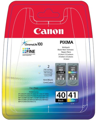 CANON - CARTUCHO INKJET PG40 - CL41 MULTIPACK IP1200/1300/1600/2200 () (Ref.0615B043AA)