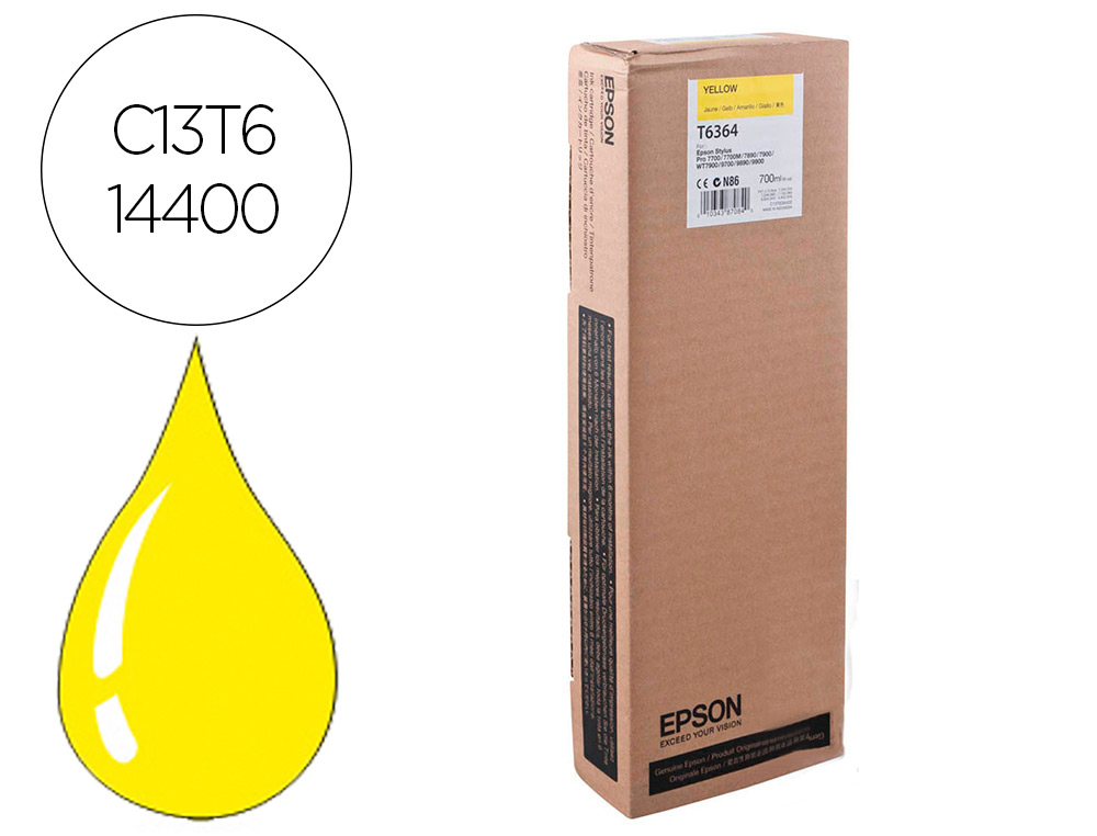 EPSON - Ink-jet gf stylus photo 7900/9900 amarillo alta capacidad (Ref. C13T636400)
