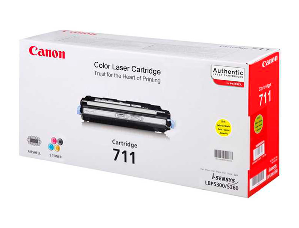 CANON - Toner Laser ORIGINALES 711 Amarillo AA (Ref.1657B002)