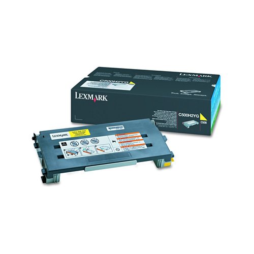 LEXMARK - Toner Laser ORIGINALES Amarillo (Ref.C500H2YG)