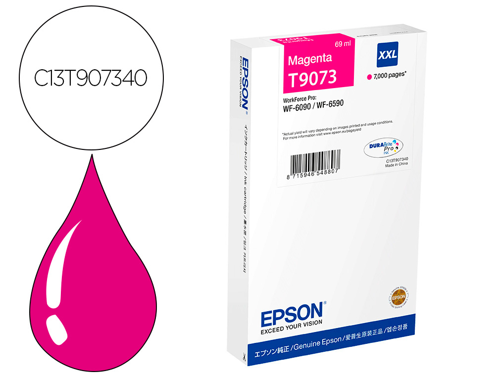 EPSON - Ink-jet wf-6xxx magenta xxl (Ref. C13T907340)