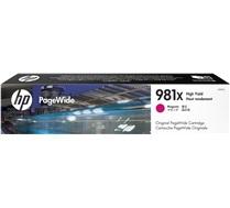 HP ( HEWLETT PACKARD ) - Cartucho ORIGINALES Page Wide 981X Magenta de Alto Rendimiento (Ref.L0R10A)