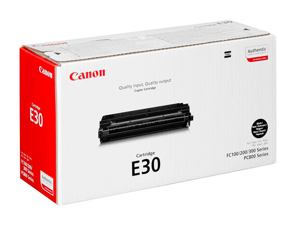 CANON - Toner Laser ORIGINALES E-30 Negro 3000 Pág. BA (Ref.1491A003)