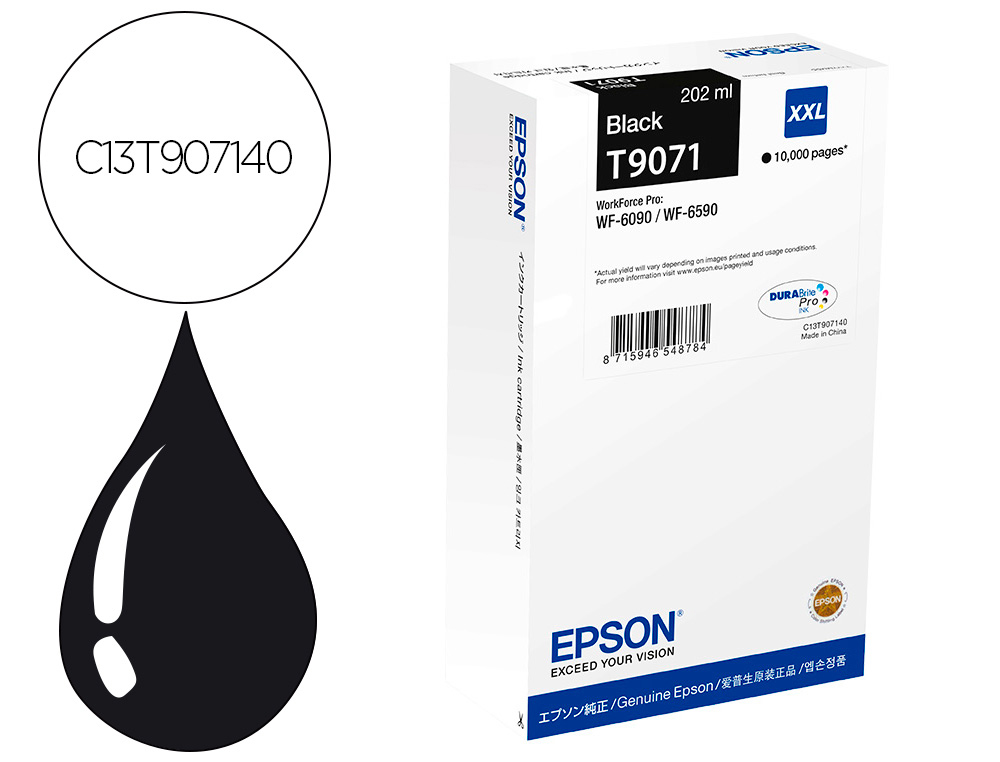 EPSON - Ink-jet wf-6xxx negro xxl (Ref. C13T907140)