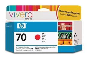 HP ( HEWLETT PACKARD ) - Cartuchos ORIGINALES Inyección De Tinta 70 Rojo (Ref.C9456A)