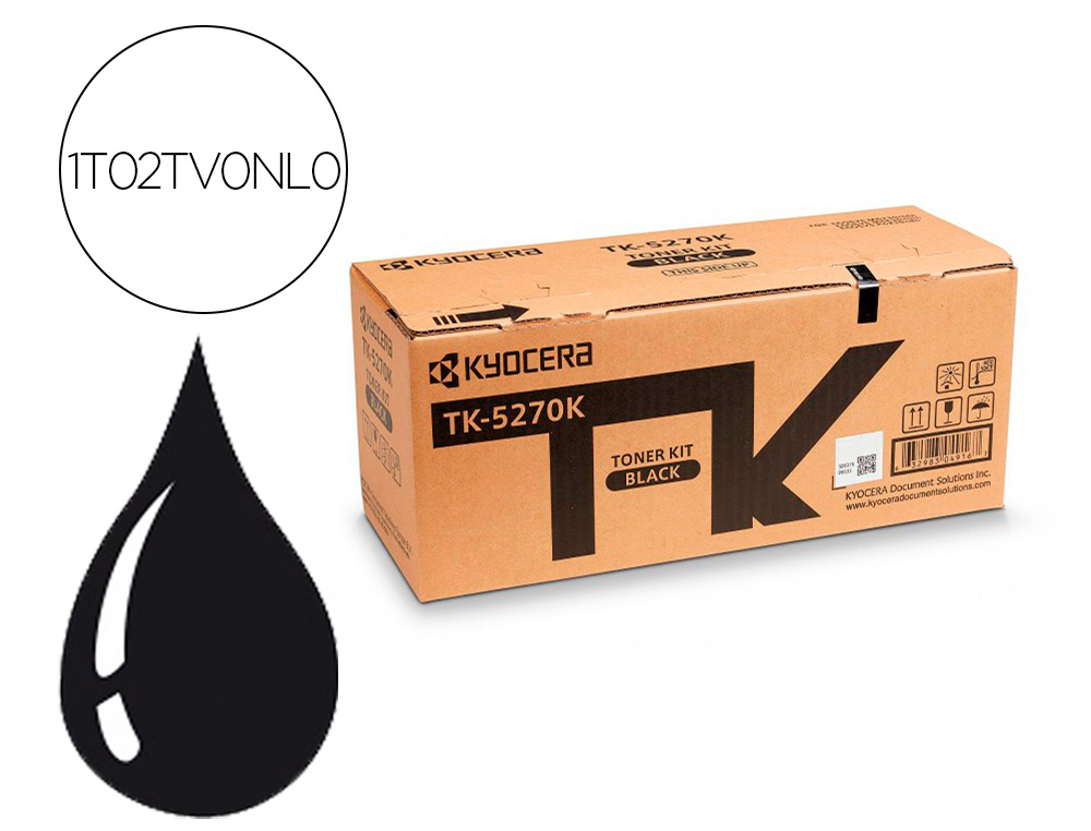 KYOCERA MITA - KYOCERA - Toner tk5270k negro para ecosys m6230 / 6630cidn (Ref. 1T02TV0NL0)