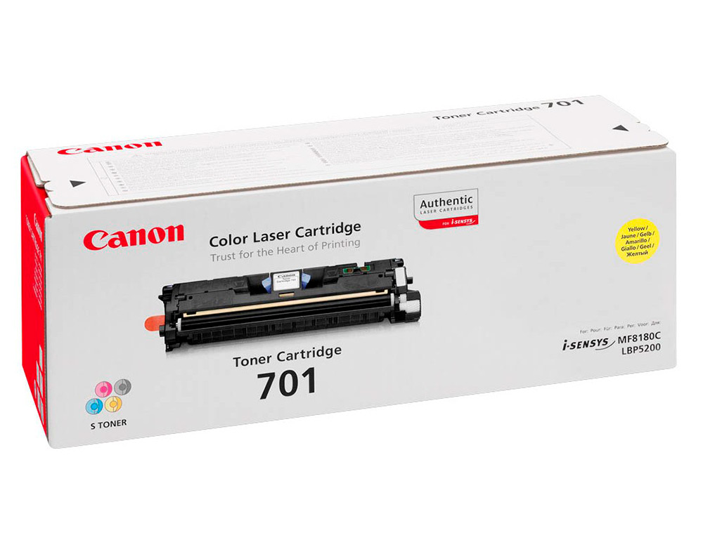 CANON - Toner Laser ORIGINALES 701 AMARILLO 4K (Ref.9284A003)