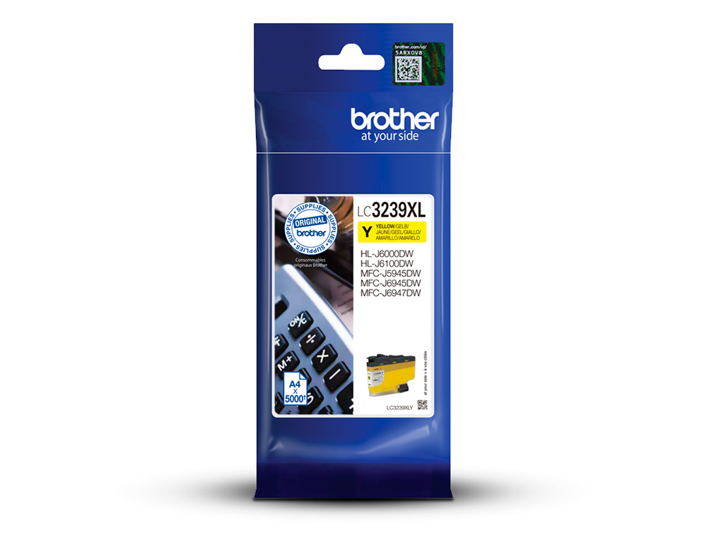 BROTHER - Ink-jet lc3239xly mfc-j6945dw / mfc-j5945dw / hl-j6000dw amarillo 5000 paginas (Ref. LC3239XLY)