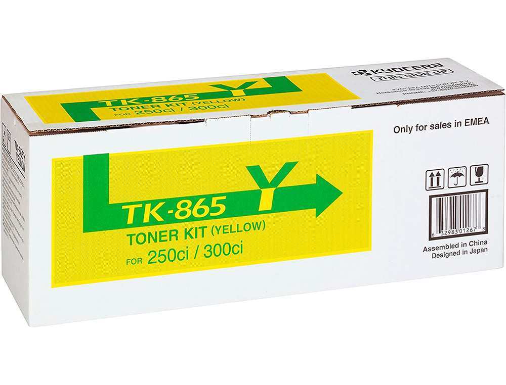 KYOCERA MITA - Toner Laser ORIGINALES TK865Y AMARILLO 12K 43498 (Ref.1T02JZAEU0)
