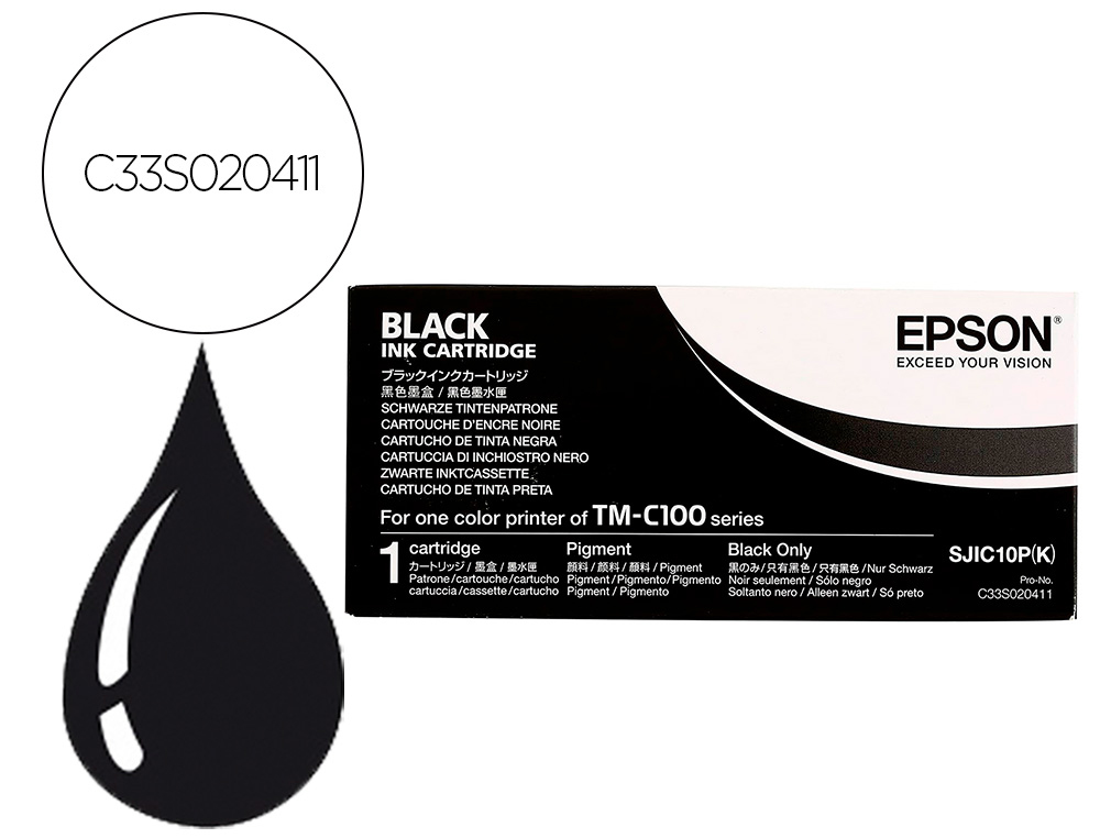 EPSON - Ink-jet tm-c 100 negro (Ref. C33S020411)