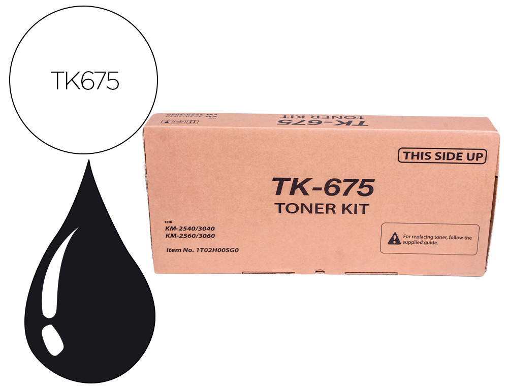 KYOCERA MITA - KYOCERA - Toner -mita km-2560 negro tk-675 (Ref. 1T02H00EU0)