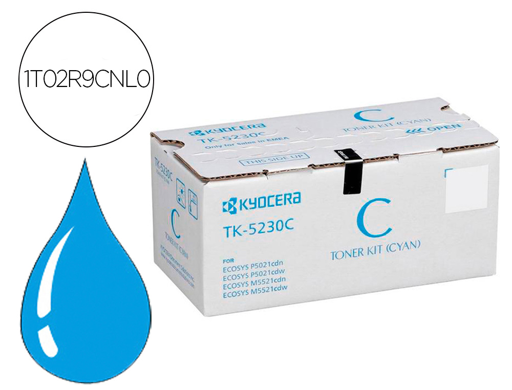KYOCERA MITA - KYOCERA - Toner mita tk-5230c cian m5521cdw 2200 pag (Ref. 1T02R9CNL0)