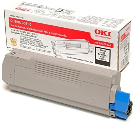 OKI - Toner Laser ORIGINALES Negro (Ref.43324424)