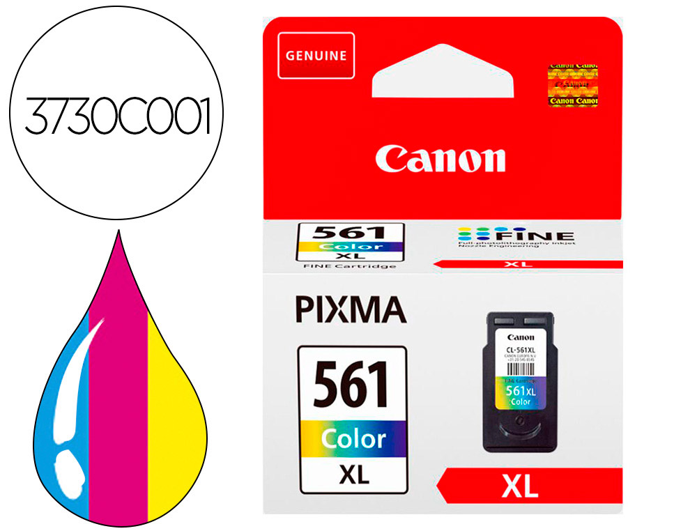 CANON - Ink-jet cl561xl ts5350 / ts5351 / ts5352 / ts5353 color alta capacidad (Ref. 3730C001)