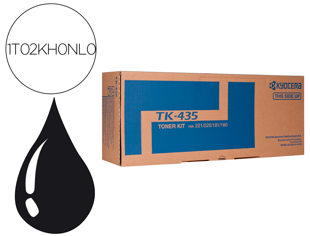 KYOCERA MITA - KYOCERA - Toner -mita taskalfa 180 / 220 / 181 / 221 negro tk-435 (Ref. 1T02KH0NL0)