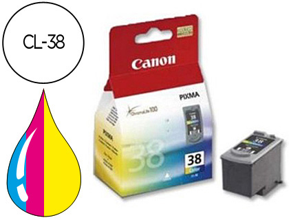 CANON - Cartuchos ORIGINALES Inyección De Tinta CL-38 Cyan/magenta/Amarillo (Ref.2146B001)