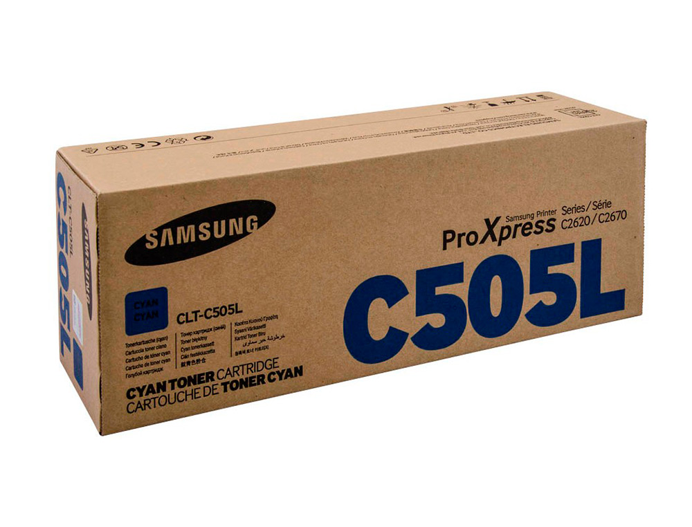 SAMSUNG - Toner Laser ORIGINALES Cyan (Ref.CLT-C505L/ELS)