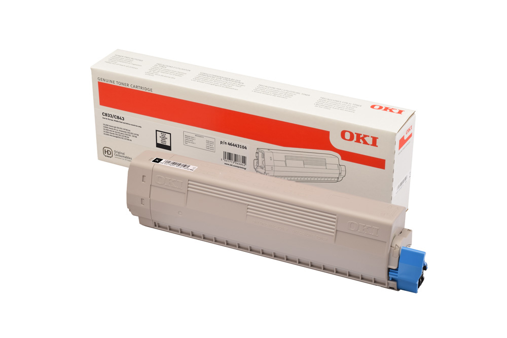 HP ( HEWLETT PACKARD ) - Toner oki laser 46443104 c833 / c843 negro 10000 paginas (Ref. 46443104)