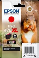 EPSON - Ink-jet singlepack rojo 478xl claria photo hd ink ardilla (Ref. C13T04F54010)