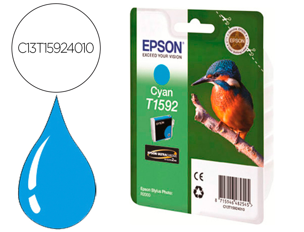 EPSON - Ink-jet stylus photo r2000 cian (Ref. C13T15924010)